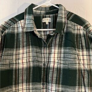 Wonderly Women’s Green Plaid Shirt